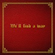 Steinar Albrigtsen «We`ll find a way»