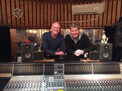 Lars Martin og Øyvind under innspillingen i Athletic Sound.
